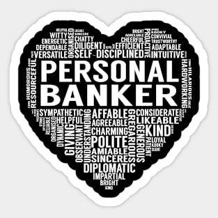 Personal Banker Heart Sticker